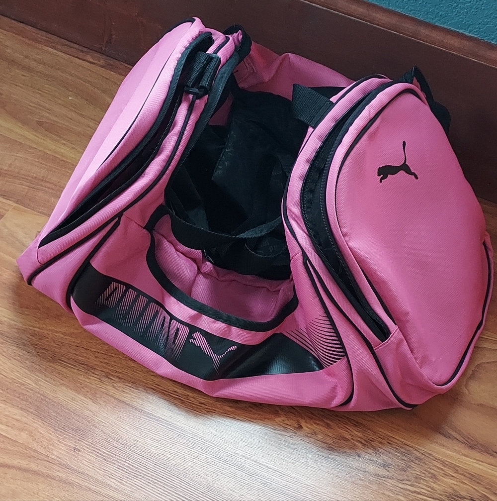 Puma Vibrant Pink Duffel Bag